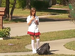 Sexy Jessicka Alman Looks Sweet In That White Socks